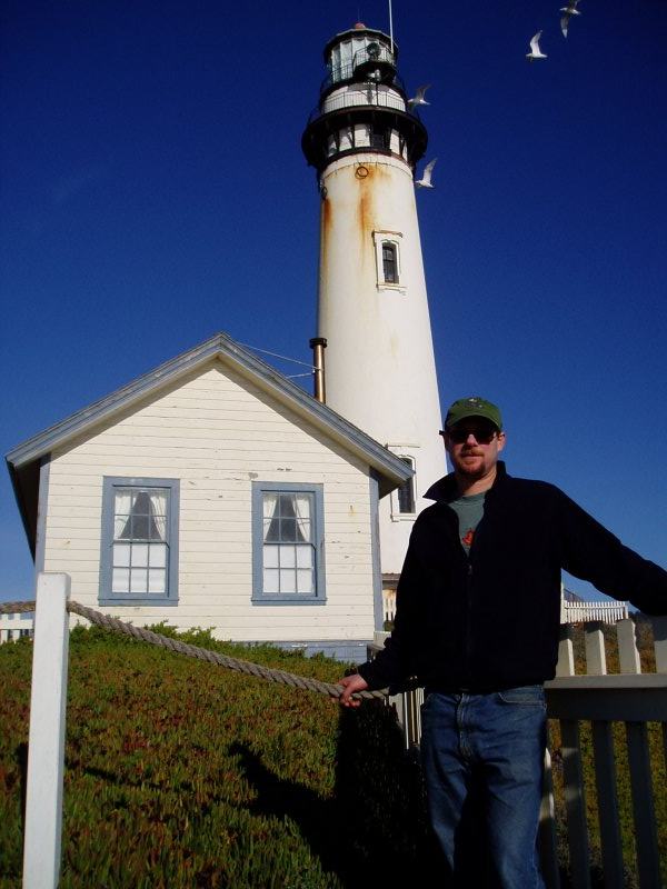 Scott tours the lighthouse