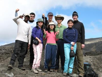 7 of us with our assistant guide.