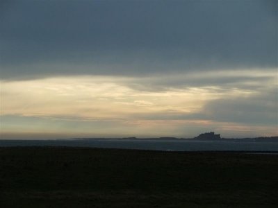 Bamburgh Castle from Holy Island
