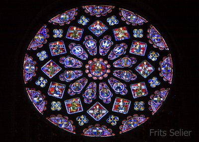 Stained glass #2, cathedral of Chartres, France 2009