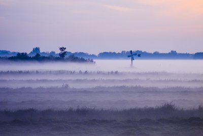 Dawn over the polder, Netherlands 2005