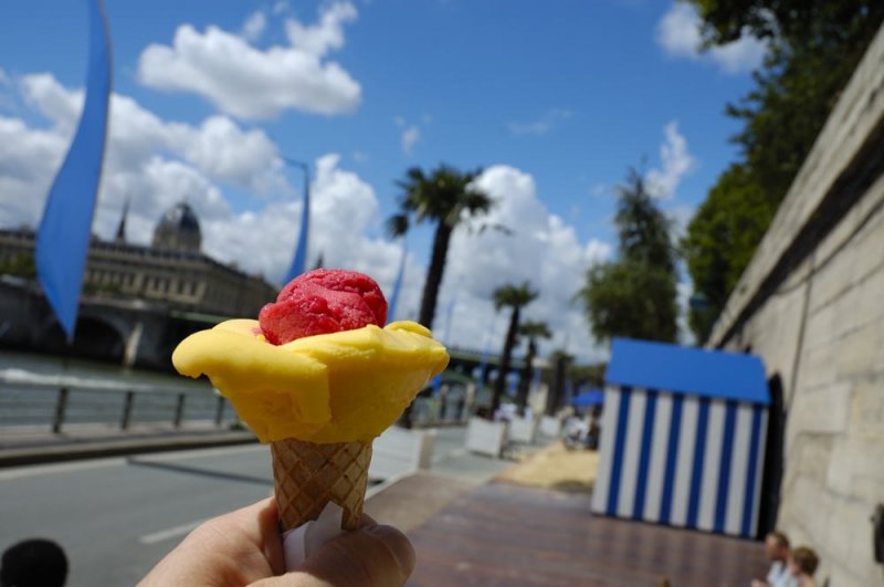 la bonne glace...