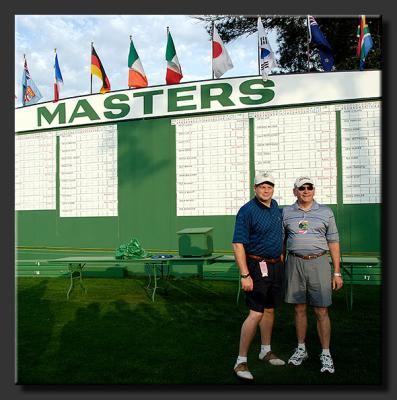 Jay and Fred and Masters Scoreboard