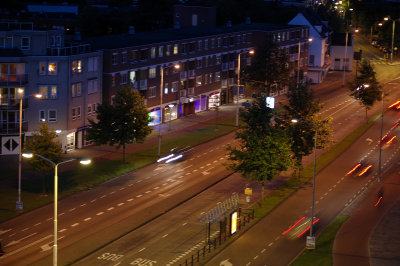 Intersection at night