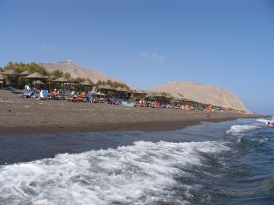 Black Beach Aegean Sea