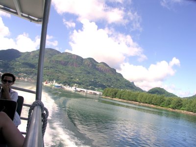 Mahe from the ferry 1