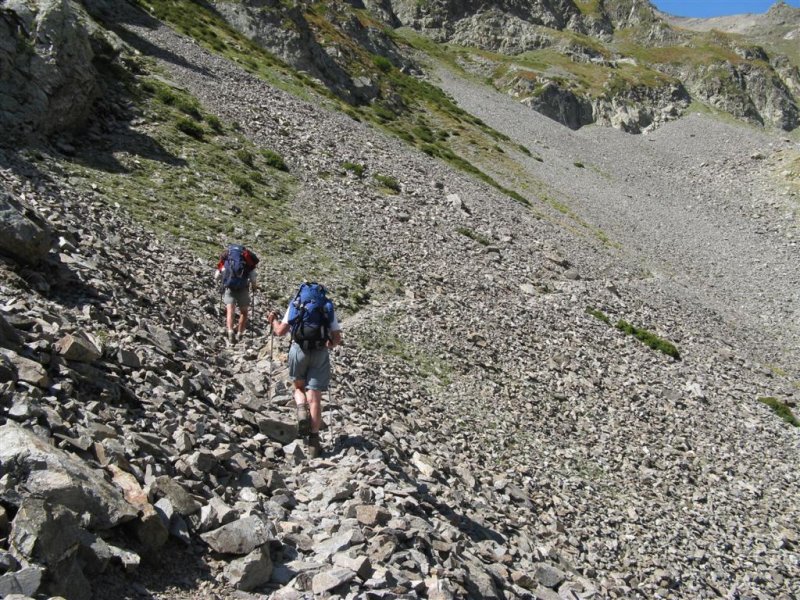 richting  col de la Vaurze