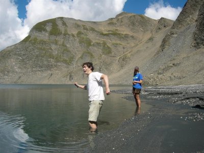 Arnoud en Meike in het Terri meer