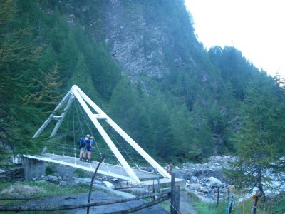 brug in afdaling vanaf Capanna Motterascio