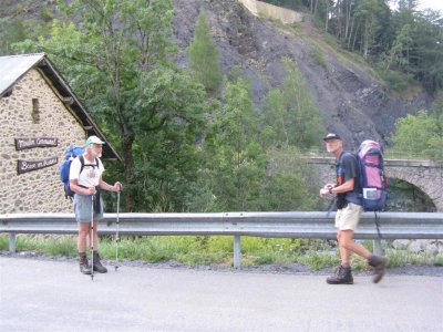 Willem en Hans bij Moulin de Besse (1262 meter)