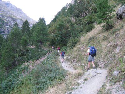 richting Cabane Pastorale du Jas Lacroix