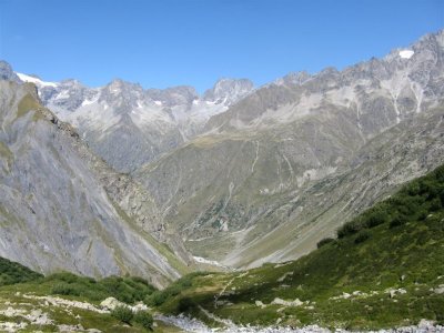 afdaling vanaf Refuge de Vallonpierre