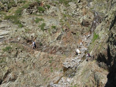 richting  col de la Vaurze