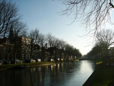 Nieuwstad in Weesp(met een laagje ijs)