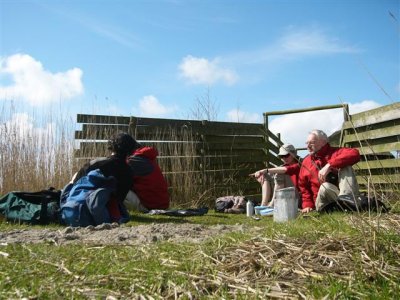 koffiebreak tussen Hindeloopen en Stavoren