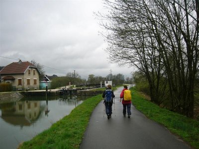 nabij kruising twee kanalen tussen Brognard en Fesches-le-Chtel