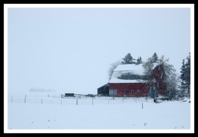 Farmstead in Snow