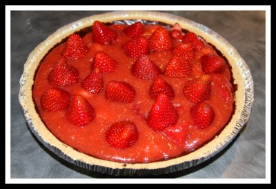 Chocolate-Lined Strawberry Rhubarb Pie