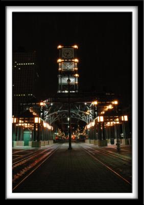 Trolley Way at Night Vertical