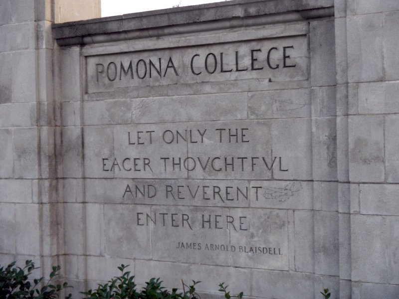 Pomona College Gate