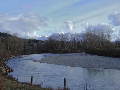 Snoqualmie River, Mt. Si from Fall City