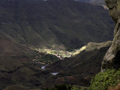 Sunlit Village, La Gomera .JPG