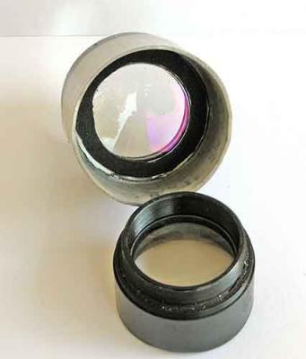 Bino close-up lens attachment - back view