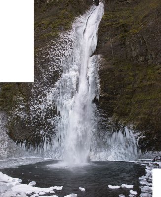 Horsetail Falls in Winter