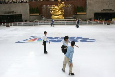 Skaters on Ice Rink, Rockfeller Center