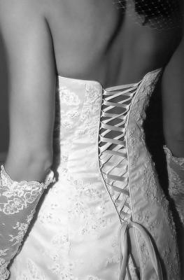 Detail of Bride's Gown
