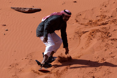 Bedouin sandboarding!