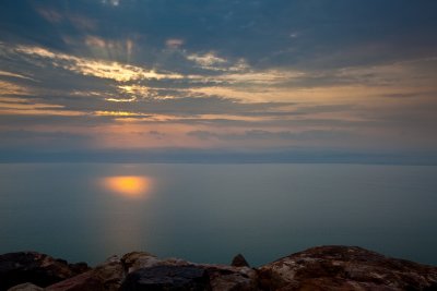 Dead Sea sunset.