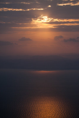 Dead Sea sunset.
