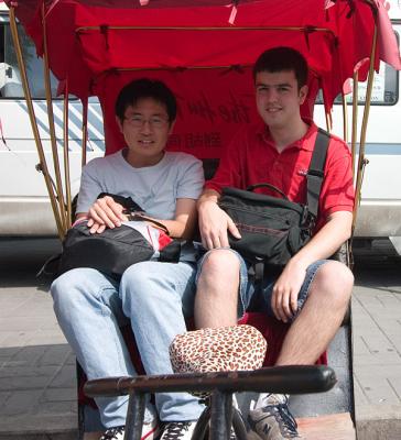 Masa and me in our rickshaw.