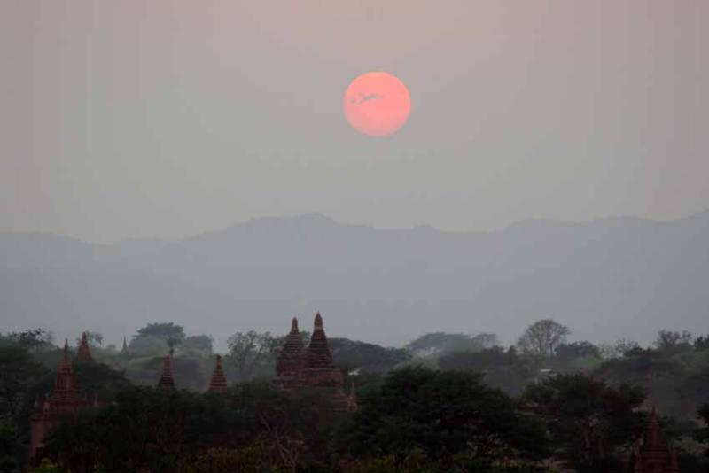 Sunset Over the Irrawady