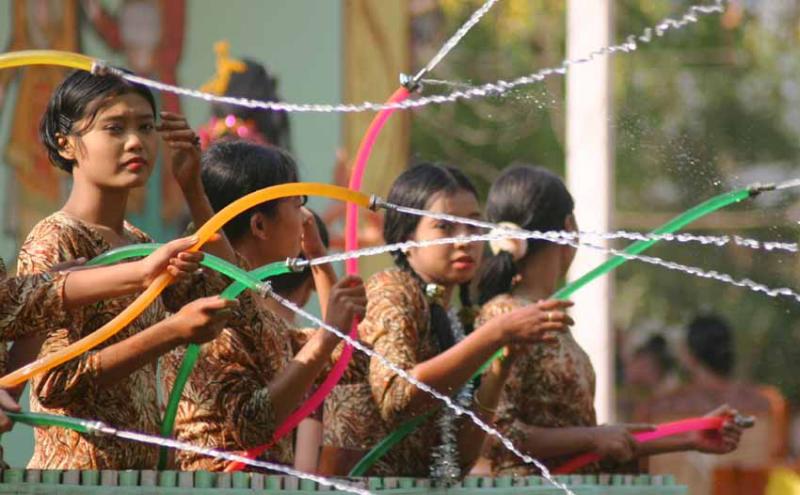 Bagan Water Festival Ladies