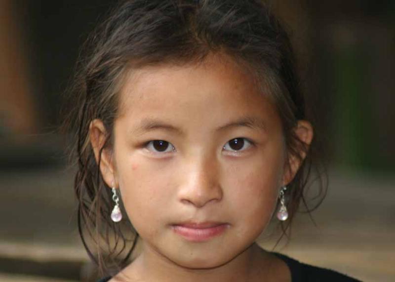 Village Girl near Pak Ou