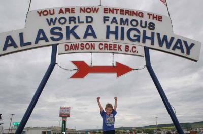 Start of the Alaska Highway