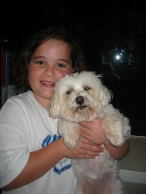 Courtney and Annie the Dog