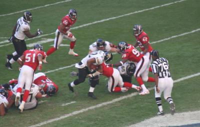 Fred Taylor Stopped at the Goal Line