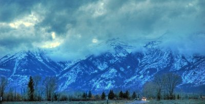 Tetons in the Clouds