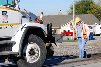 Lining Up the Rail Truck