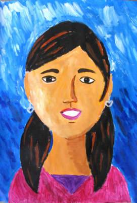 self-portrait, Janice, age:11