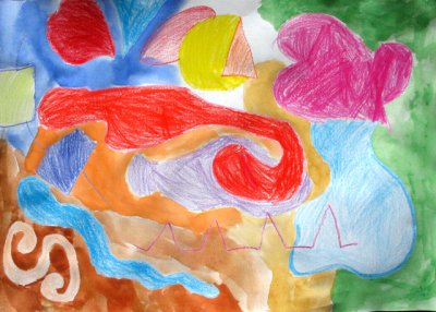 abstract painting, Sophia Su, age:6.5