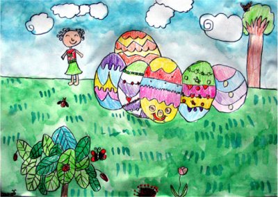 Easter Eggs, Katy, age:8