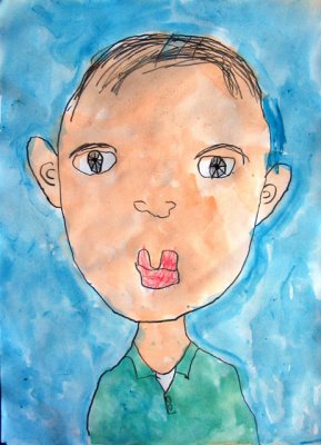 self-portrait, William Tess, age:6
