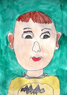 self-portrait, Alexander, age:6