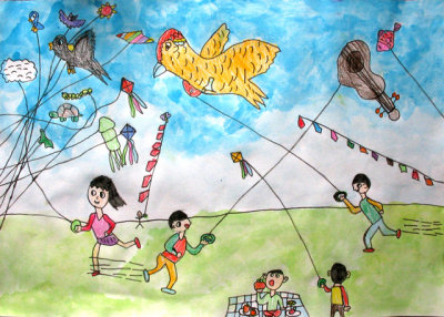 kite day, Lin Hong Yu, age:5.5
