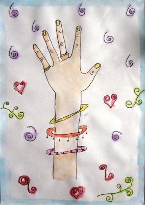 my hand, Carol, age:6