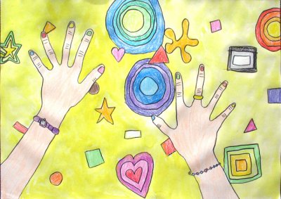 my hands, Joy, age:7.5